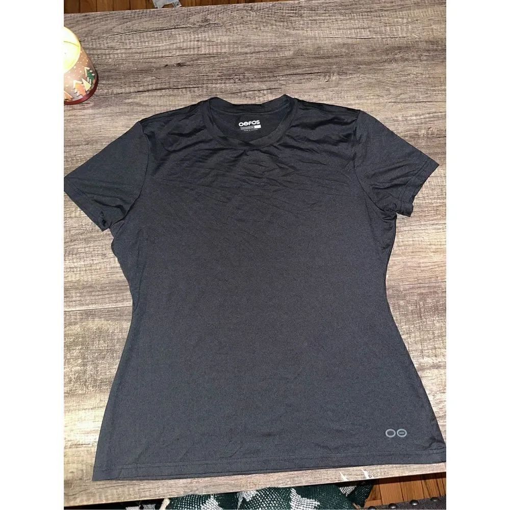 Women’s Black Oofos Activewear Tshirt XL